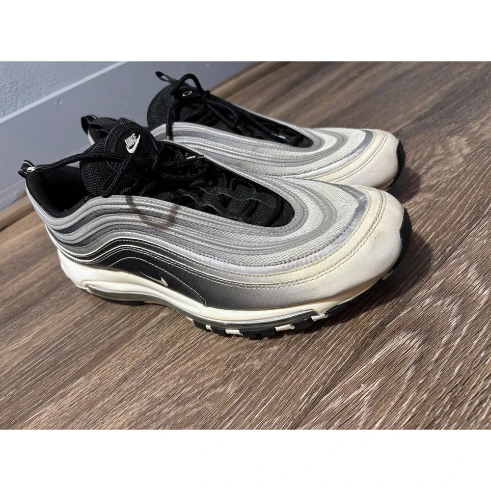 Nike Air Max 97 Black Silver Gradient Mens Size‎ 14 Sneakers 921826-016